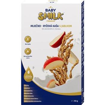 Babysmilk Premium mliečno – ryžová kaša s jablkom 210 g (8595691601107)