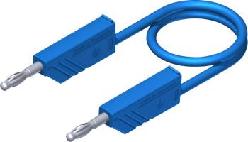 SKS Hirschmann CO MLN 50/2,5 merací kábel [lamelový zástrčka 4 mm - lamelový zástrčka 4 mm] 0.50 m modrá 1 ks