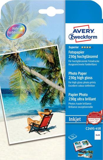 Avery-Zweckform Superior Photo Paper Inkjet C2495-45R fotografický papier 13 x 18 cm 230 g/m² 45 listov vysoko lesklý