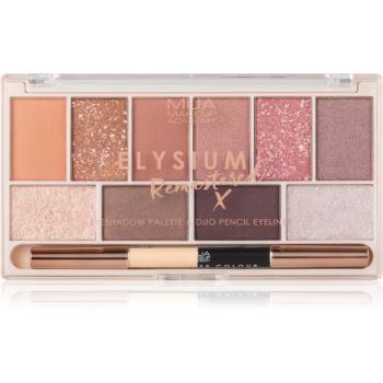 MUA Makeup Academy Elysium Remastered paleta očných tieňov 10 farieb duo 17 g