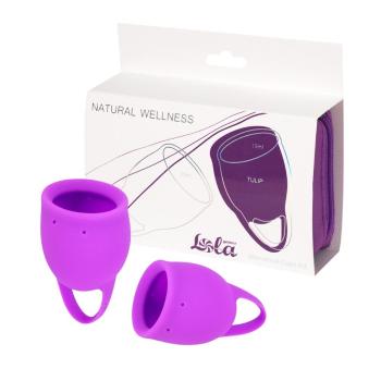 LOLA GAMES Sada menštruačných kalíškov Natural Wellness Purple Tulip 2 ks