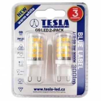 TESLA - LED G9000330-5PACK, žiarovka, G9, 3W, 230V, 300lm, 15 000h, 3000K teplá biela, 360 ° 2ks v