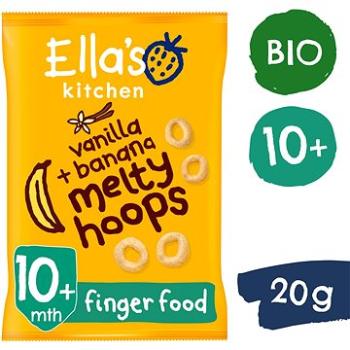 Ellas Kitchen BIO chrumkavé krúžky s banánom a vanilkou (20 g) (5060107339774)