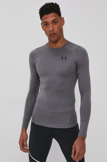 Tričko s dlhým rukávom Under Armour 1361524 pánske, šedá farba, jednofarebné