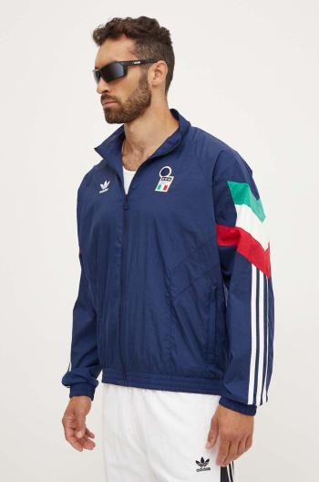 Mikina adidas Originals pánska, tmavomodrá farba, vzorovaná, IY4628