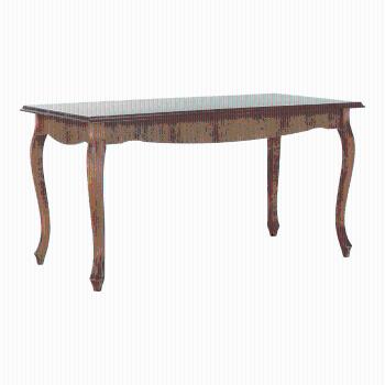 Jedálenský stôl DA19, dub lefkas, 146x76 cm, VILAR P1, poškodený tovar