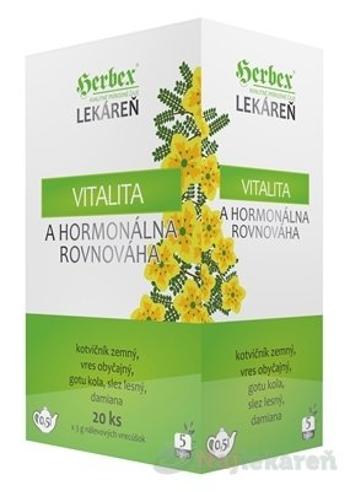 HERBEX Lekáreň VITALITA a hormonálna rovnováha, bylinný čaj 20x3g