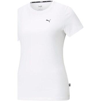 Puma  Tričká s krátkym rukávom Ess Small Logo Tee  Biela