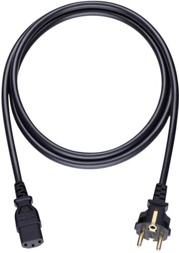 napájací prepojovací kábel [1x DE schuko zástrčka - 1x IEC C13 zásuvka 10 A] 5.00 m čierna Oehlbach Powercord C 13