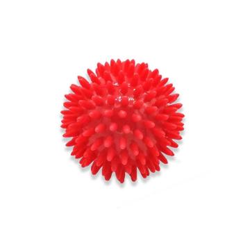 REHABIQ Masážna loptička ježko červená 8 cm