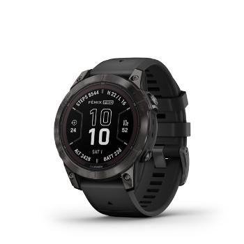 GARMIN FENIX 7 PRO SAPPHIRE SOLAR, CARBON GRAY DLC TITANIUM, BLACK BAND 010-02777-11