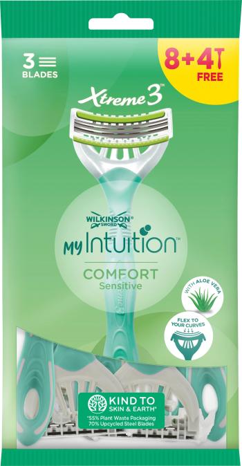 Wilkinson Sword Jednorazový holiaci strojček pre ženy My Intuition Comfort Sensitiv e 8 + 4 ks