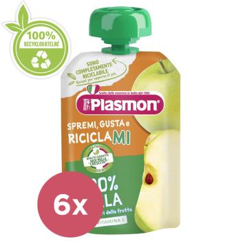 6x PLASMON Kapsička bezlepková ovocná jablko 100 g, 6m+