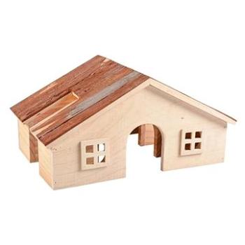 DUVO+ Domček drevený pre drobné hlodavce 22 × 18 × 15 cm (5414365364960)