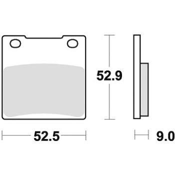 Braking brzdové doštičky (semi-metalická zmes SM1) (2 ks) M501 – 127 (M501-127)