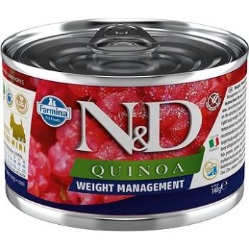 N & D Dog Quinoa ad. weight mnmg Lamb & Brocolli Mini, 140 g (8606014102413)