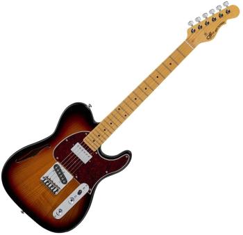 G&L Bluesboy 3-Tone Sunburst Semiakustická gitara