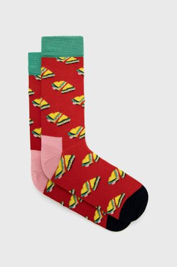 Ponožky Happy Socks Love Sandwich pánske, červená farba