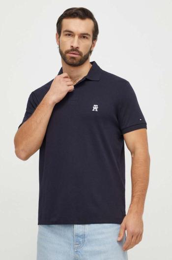 Bavlnené polo tričko Tommy Hilfiger tmavomodrá farba, jednofarebný, MW0MW33579