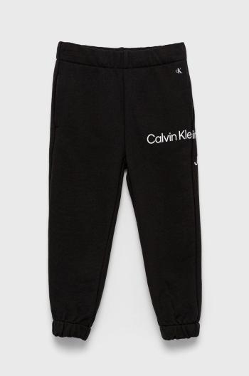 Calvin Klein Jeans čierna farba, s potlačou