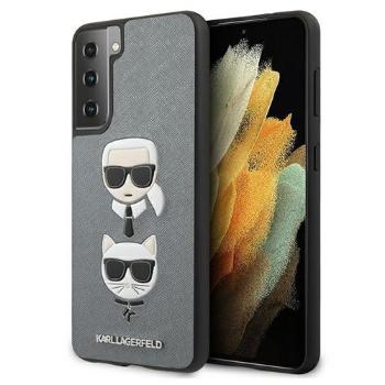 KARL LAGERFELD Ochranný kryt Samsung Galaxy S21 Plus 5G strieborný