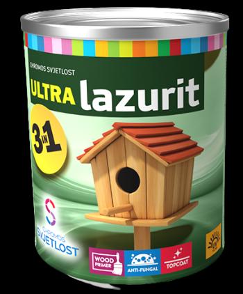 ULTRA LAZURIT 3v1 - Tenkovrstvá ochranná lazúra dub (05) 0,75 L