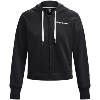 Under Armour  Essential Fleece Script FZ Hoodie  Bundy Čierna