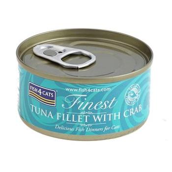 FISH4CATS Konzerva pre mačky Finest tuniak s krabom 70 g (5060084829558)