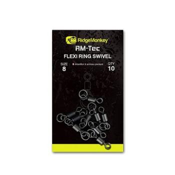 RidgeMonkey RM-Tec Flexi Ring Swivel Veľkosť 8 10 ks (5060432143428)