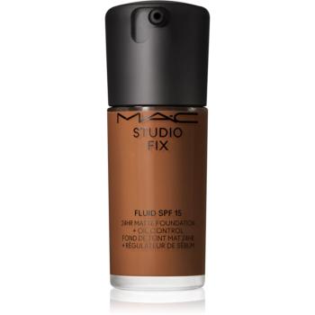 MAC Cosmetics Studio Fix Fluid SPF 15 24HR Matte Foundation + Oil Control zmatňujúci make-up SPF 15 odtieň NC55 30 ml