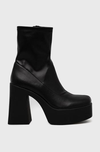 Členkové topánky Aldo Grandstep dámske, čierna farba, na platforme,