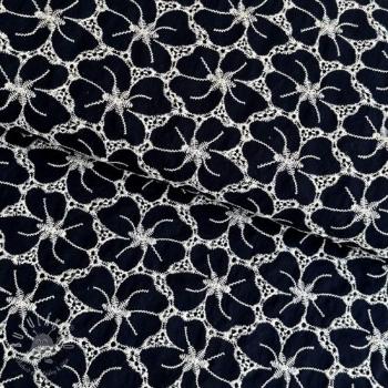 Madeira embroidery Flower 2-side border navy