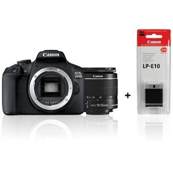 Canon EOS 2000D + 18-55mm IS II + LP-E10 (2728C010)