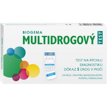 Biogema Multidrogový test na stanovenie drog v moči 5 parametrový