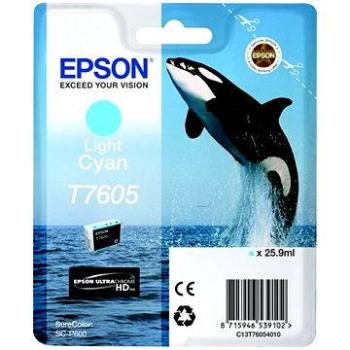 Epson T7605 svetlo azúrová (C13T76054010)