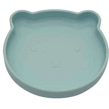 Bo Jungle silikónový tanier s prísavkou Bear Pastel Blue (1703735007205)