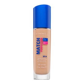 Rimmel London Match Perfection 24HR SPF20 Foundation 102 Light Nude tekutý make-up pre zjednotenú a rozjasnenú pleť 30 ml