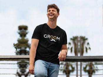 Pánske tričko - Groom Farba: Černa, Veľkosť - dospelý: L