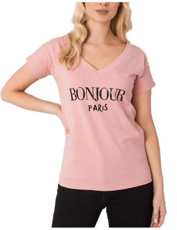 Ružové dámske tričko s nápisom vel. ONE SIZE