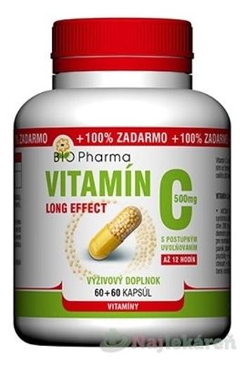 BIO Pharma Vitamín C 500mg Long Effect, cps 60+60