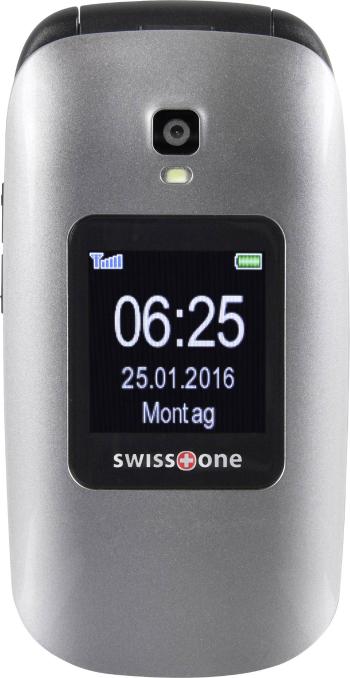 swisstone BBM 625 telefón pre seniorov - véčko nabíjacej stanice, tlačidlo SOS čierna