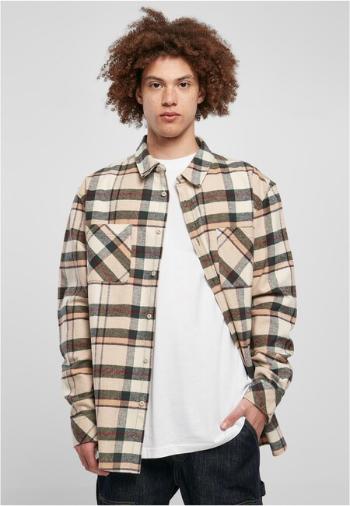 Urban Classics Checked Mountain Shirt softseagrass/bottlegreen - XXL