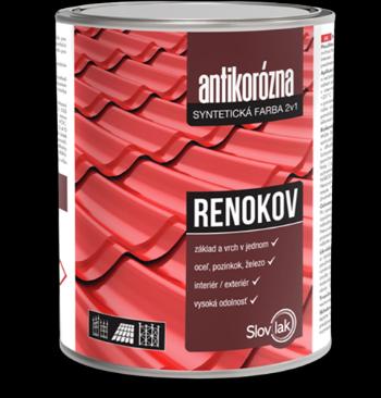 RENOKOV 2v1 - Antikorózna farba na strechy 2,5 kg 0840 - červenohnedá