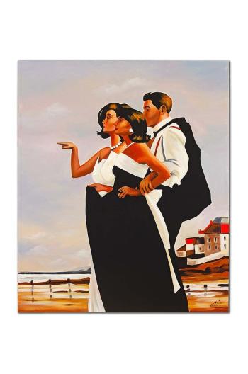 Reprodukcia maľovaná olejom Jack Vettriano, The Missing Man II