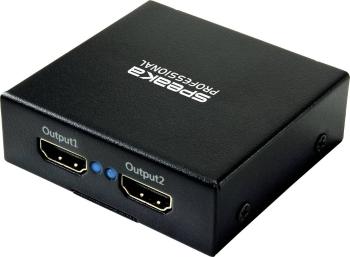 SpeaKa Professional SP-HDS-220 1 + 2 porty HDMI splitter pripravené pre Ultra HD 3840 x 2160 Pixel čierna