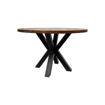 Guľatý jedálenský stôl s doskou z mangového dreva HMS collection, ⌀ 130 cm