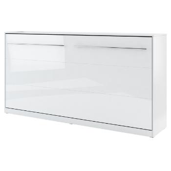 Sconto Sklápacia posteľ CONCEPT PRO CP-06 biela vysoký lesk, 90x200 cm