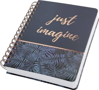 Sigel Jolie® mystic jungle JN603 poznámková kniha sa špirálovú väzbou bodkovaný lineatura (bodkované štvorčeky) čierna,