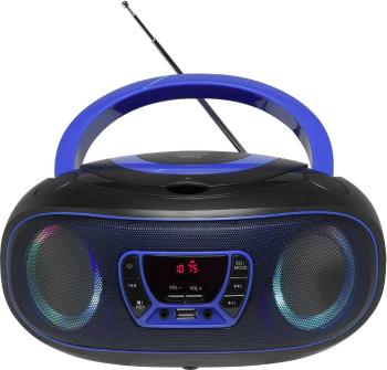 Denver TCL-212BT CD-rádio FM AUX, CD, USB, Bluetooth  ambient light modrá