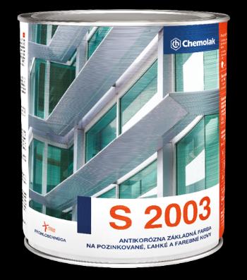 S 2003 - Základná syntetická farba na ľahké kovy 4,5 L 0111 - šedá